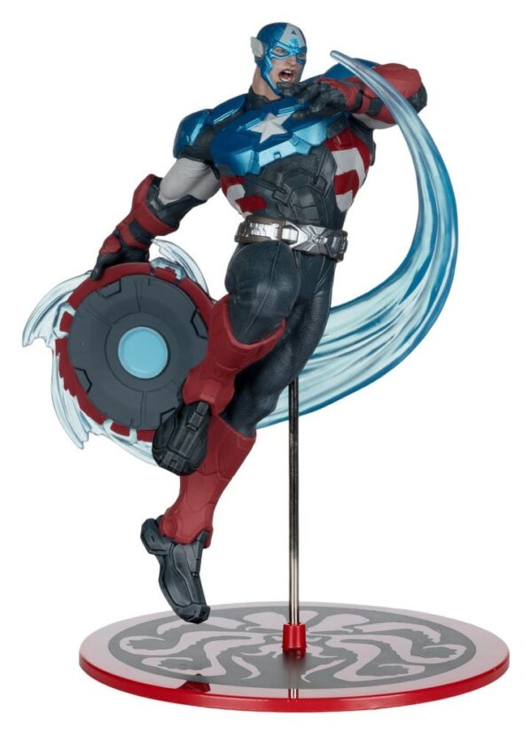 Marvel Rivals Collection 1/10 Akció Figura Captain America 20 cm