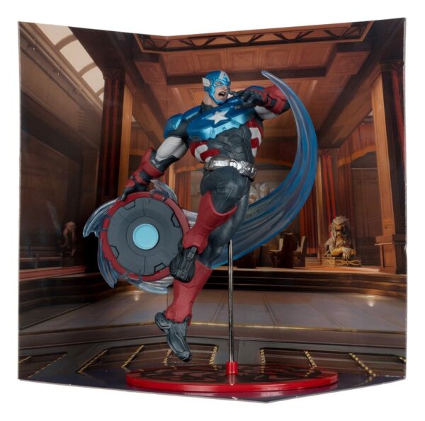 Marvel Rivals Collection 1/10 Akció Figura Captain America 20 cm