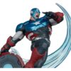 Marvel Rivals Collection 1/10 Akció Figura Captain America 20 cm