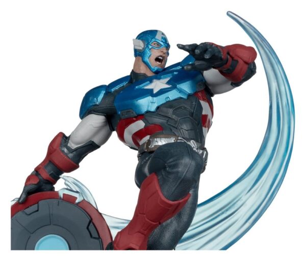 Marvel Rivals Collection 1/10 Akció Figura Captain America 20 cm
