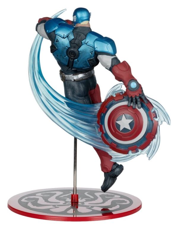 Marvel Rivals Collection 1/10 Akció Figura Captain America 20 cm