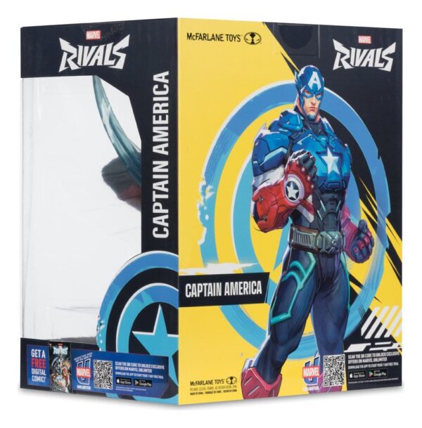 Marvel Rivals Collection 1/10 Akció Figura Captain America 20 cm
