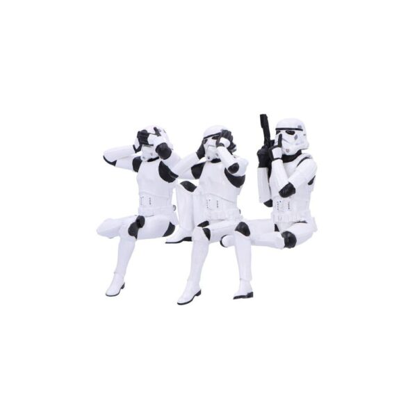 Stormtrooper Figuras Three Wise Sitting Stormtroopers 11 cm