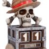 One Piece Perpetual Calendar Luffy Jolly Roger 16 cm