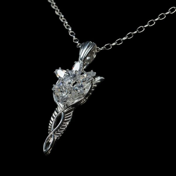 Lord of the Rings Replika 1/1 Pendant & Chain Evenstar (Sterling Silver)
