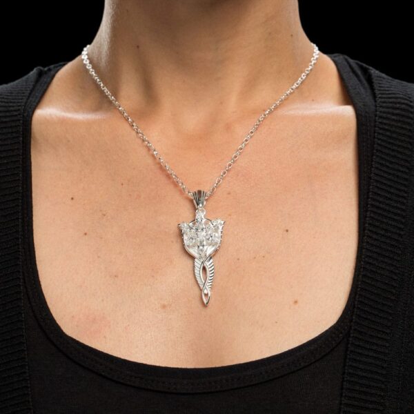 Lord of the Rings Replika 1/1 Pendant & Chain Evenstar (Sterling Silver)