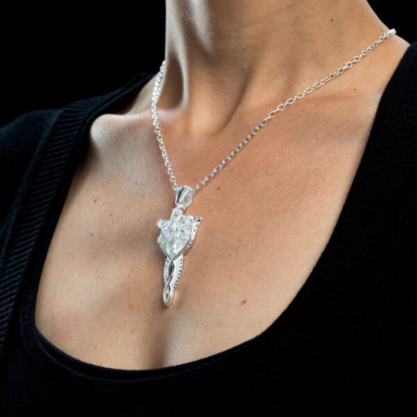 Lord of the Rings Replika 1/1 Pendant & Chain Evenstar (Sterling Silver)