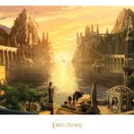 Lord of the Rings Art Print The Grey Havens 59 x 30 cm
