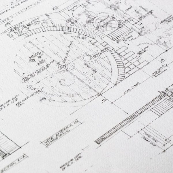Lord of the Rings Blueprint Art Print The Grey Havens 59 x 42 cm