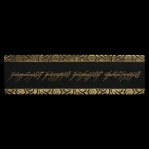 Lord of the Rings Leather Bookmark The One Ring Inscription