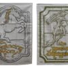 Lord of the Rings Tea Towel 2-Pack Green Dragon & Prancing Pony 69 cm