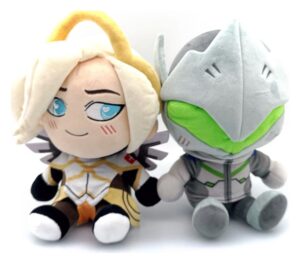 Overwatch Plüss Figuras 2-Pack Genji & Mercy 22 cm