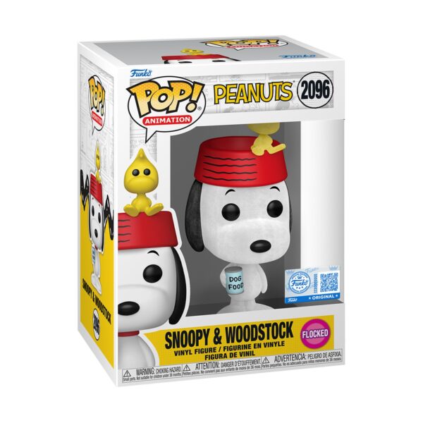 Funko POP! Peanuts - Snoopy with Woodstock (Flocked) (Special Edition) (2096)