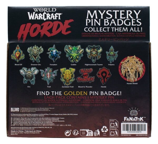 World of Warcraft Mystery Kitűzős Horde Blind Box Display (12)