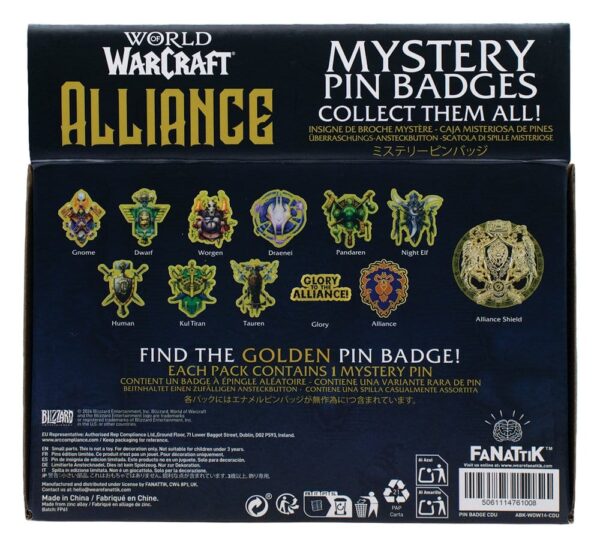 World of Warcraft Alliance Kitűzős Blind Box Display (12)