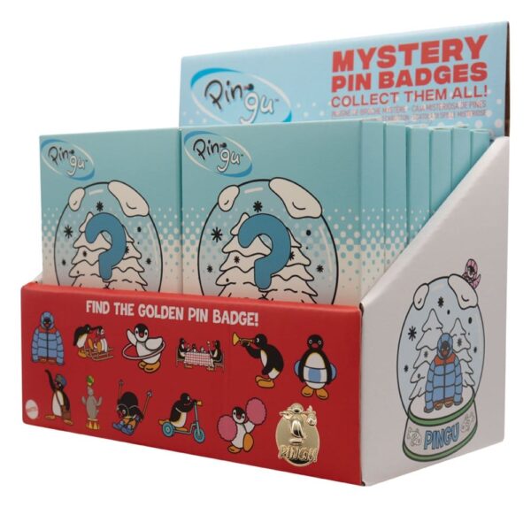 Pingu Mystery Kitűzős Blind Box Display (12)