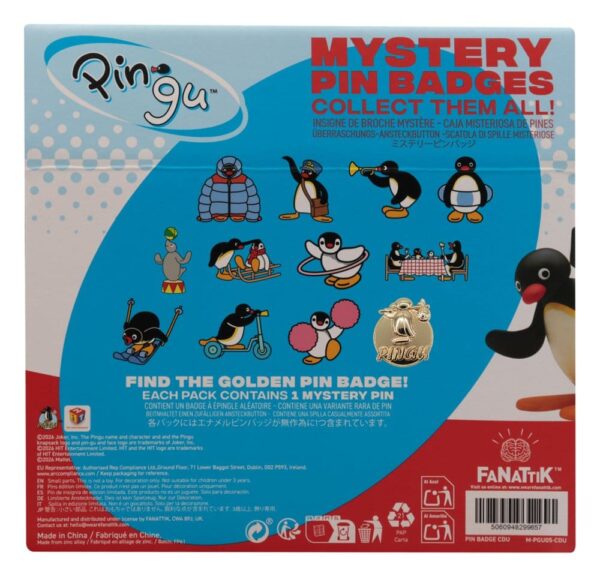 Pingu Mystery Kitűzős Blind Box Display (12)