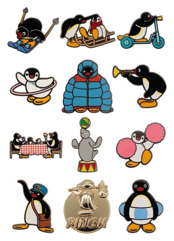Pingu Mystery Kitűzős Blind Box Display (12)