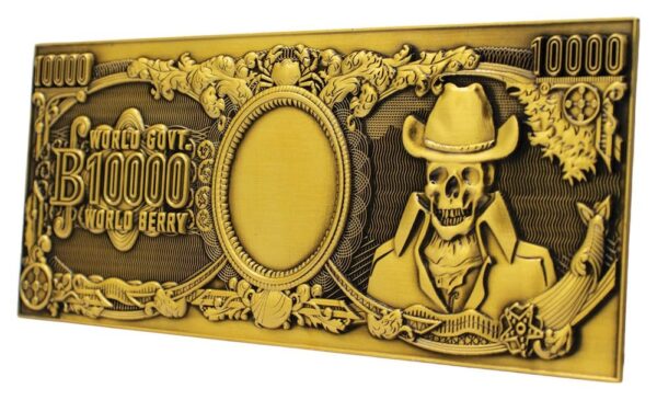 One Piece Replika 10,000 World Berry Metal Banknote 6 x 15 cm