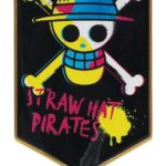 One Piece Replika Straw Hat Pirates Metal Banner 11 x 6 cm