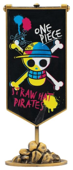 One Piece Replika Straw Hat Pirates Metal Banner 11 x 6 cm
