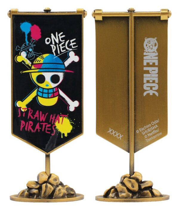 One Piece Replika Straw Hat Pirates Metal Banner 11 x 6 cm