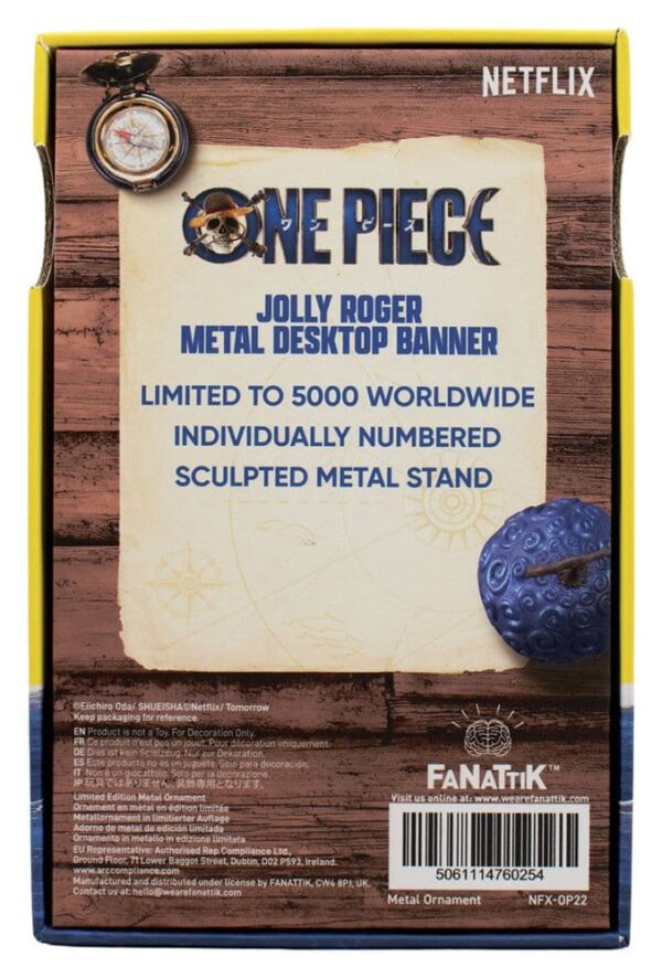 One Piece Replika Straw Hat Pirates Metal Banner 11 x 6 cm