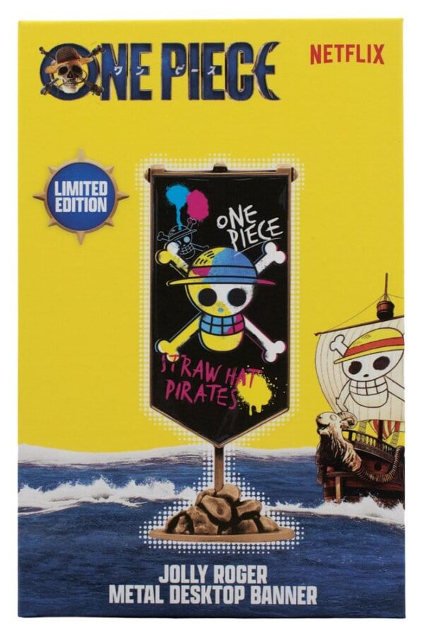 One Piece Replika Straw Hat Pirates Metal Banner 11 x 6 cm