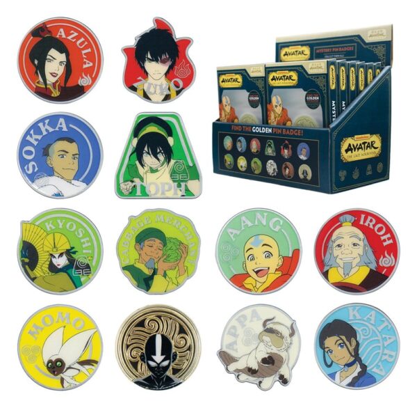 Avatar: The Last Airbender Mystery Kitűzős Blind Box Display (12)