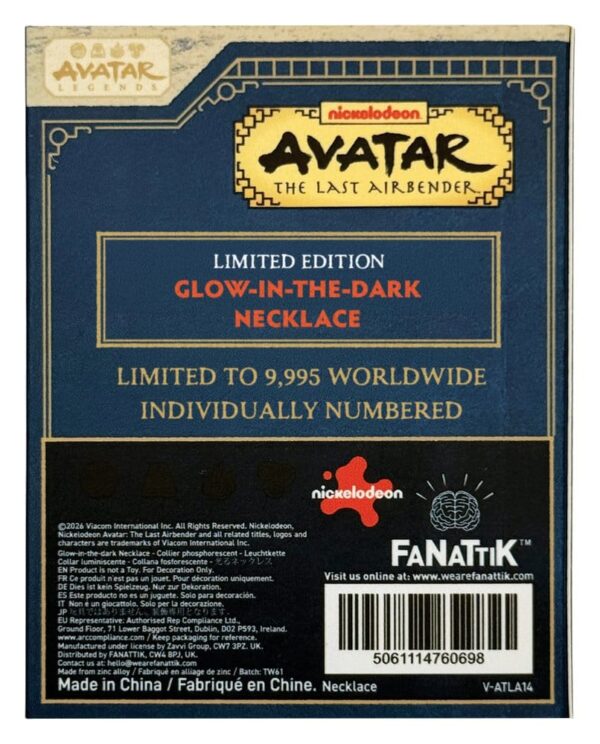 Avatar: The Last Airbender Limited Edition Glow-in-the-Dark Elements Necklace