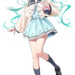 Hatsune Miku Sweet School Life PVC Figura Pure Version 18 cm