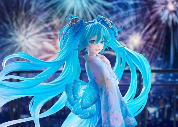 Character Vocal Series 01: Hatsune Miku PVC Figura 1/7 Music & Fire Works Ver. 23 cm