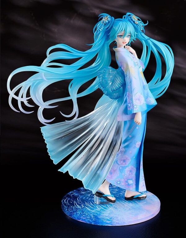 Character Vocal Series 01: Hatsune Miku PVC Figura 1/7 Music & Fire Works Ver. 23 cm