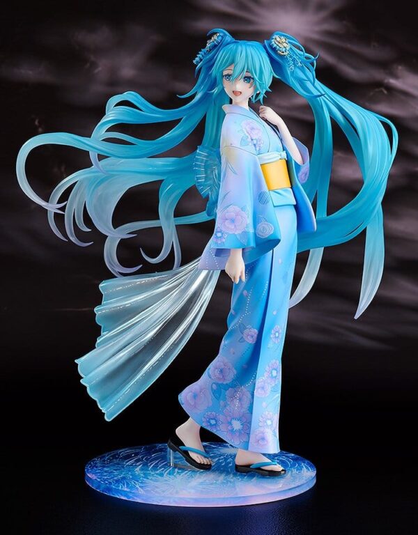 Character Vocal Series 01: Hatsune Miku PVC Figura 1/7 Music & Fire Works Ver. 23 cm