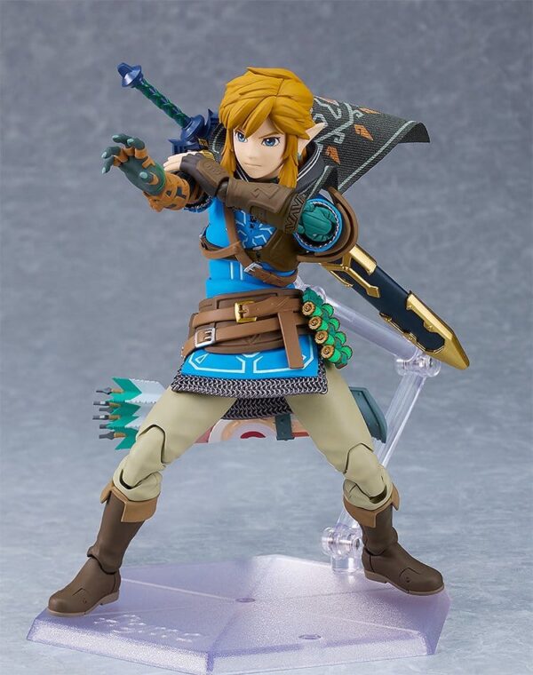 The Legend of Zelda Tears of the Kingdom Figma Akció Figura Link Tears of the Kingdom Ver. DX Edition 15 cm