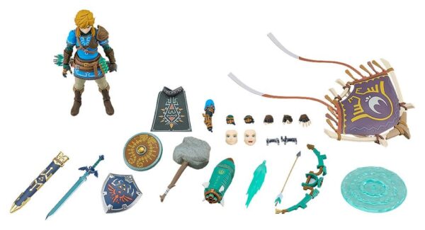 The Legend of Zelda Tears of the Kingdom Figma Akció Figura Link Tears of the Kingdom Ver. DX Edition 15 cm