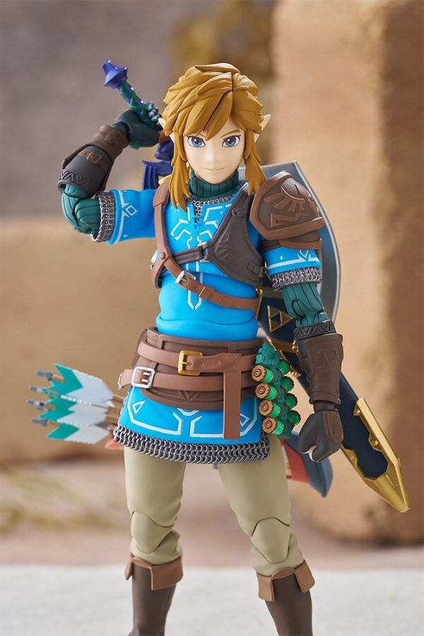 The Legend of Zelda Tears of the Kingdom Figma Akció Figura Link Tears of the Kingdom Ver. DX Edition 15 cm