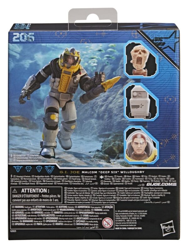 G.I. Joe Classified Series Deluxe Akció Figura #206 Malcom "Deep Six" Willoughby 15 cm