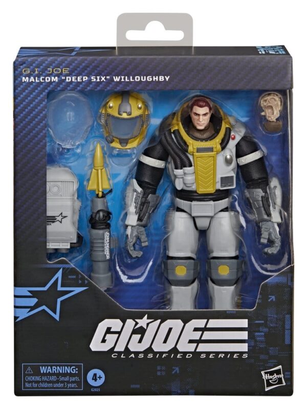 G.I. Joe Classified Series Deluxe Akció Figura #206 Malcom "Deep Six" Willoughby 15 cm