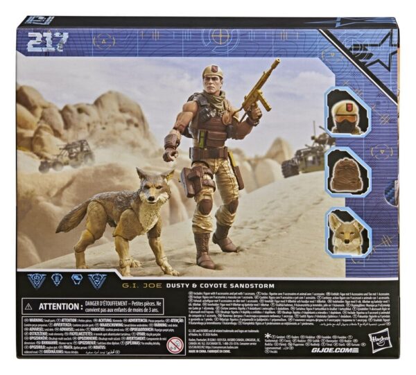 G.I. Joe Classified Series Akció Figura #217 Dusty & Coyote Sandstorm 15 cm