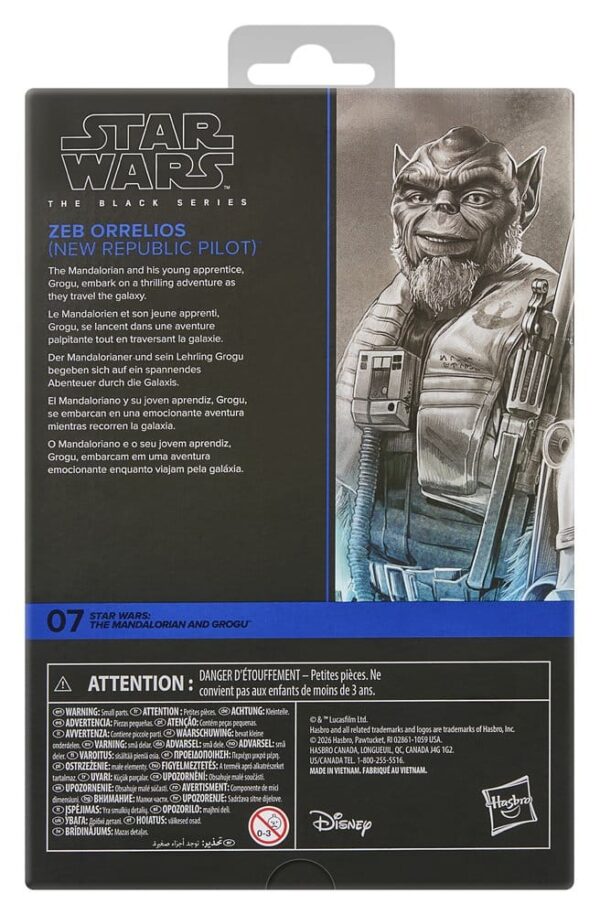 Star Wars: The Mandalorian & Grogu Black Series Akció Figura Garazeb “Zeb” Orrelios 15 cm