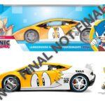 Sonic Diecast Jármű 1:24 Tails Lamborghini Huracan 19 cm
