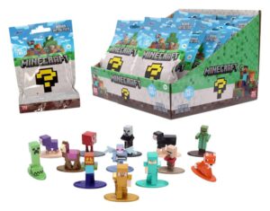Minecraft Nanofigs Mini Figuras 4 cm Blind Box Display (24)
