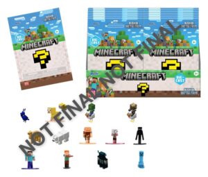 Minecraft Nano Metalfigs Mini Figuras Blind Pack Display (24)