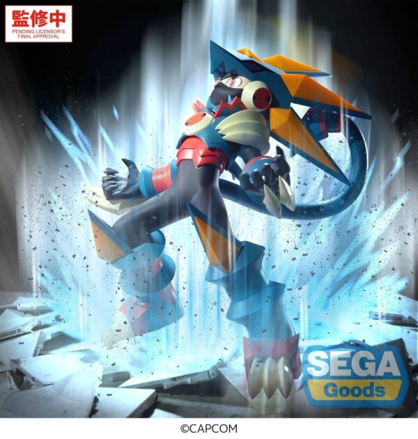 Mega Man Battle Network Luminasta PVC Figura Mega Man Gregar Beast 17 cm