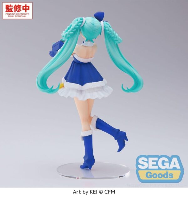 Character Vocal Series 01: Hatsune Miku High Premium PVC Figura Hatsune Miku Sapphire Christmas Ver. 21 cm