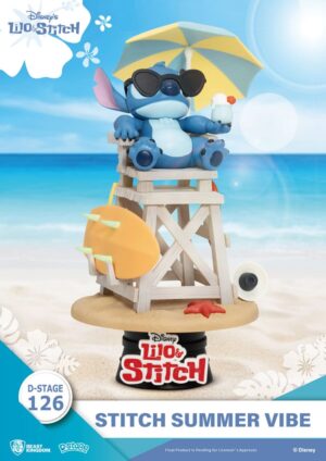 Disney D-Stage PVC Diorama Stitch Summer Vibe 16 cm Disney D-Stage PVC Diorama Stitch Summer Vibe 16 cm