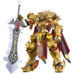 Knight's & Magic Moderoid Plastic Model Kit Goldleo: Royal Metallic Ver. 14 cm