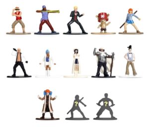 One Piece Nano Metalfigs Mini Figuras Blind Pack 5 cm Display (24)