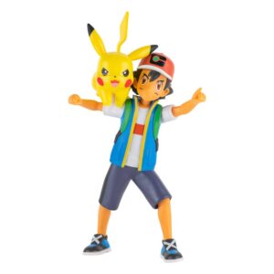Pokémon Ash & Pikachu Battle Feature Figura